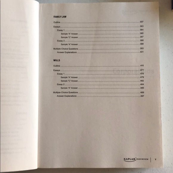 Kaplan Bar Review - Upper Level Course Materials. - Picture 4 of 5